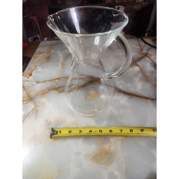 Vintage Glass Pour Over Coffee Carafe With Handle Drop Coffee Maker - Picture 6 of 6